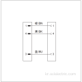 M12 수 각도-암 직선 연결